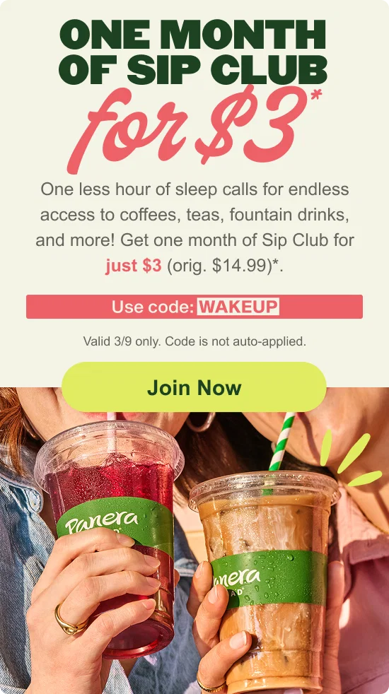 One month of Sip Club for $3*