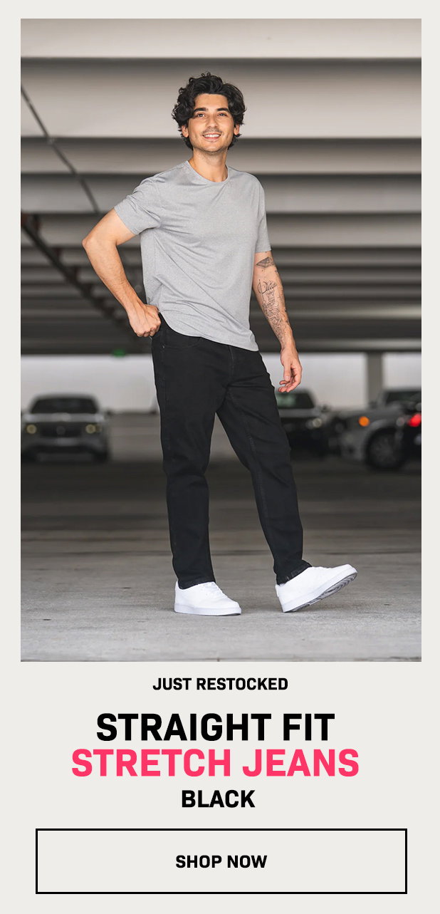 Straight Fit Stretch Jeans
