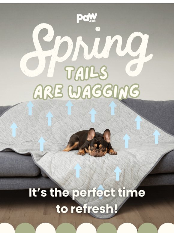 Spring Nap Paw: 🌷Are Your Pups Ready for Spring Days and Cool Naps?🌷 | Milled