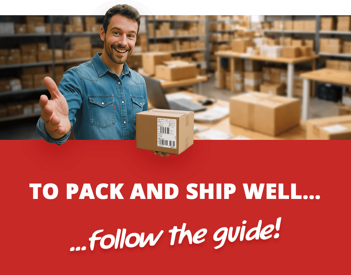 TO PACK AND SHIP WELL, follow the guide!