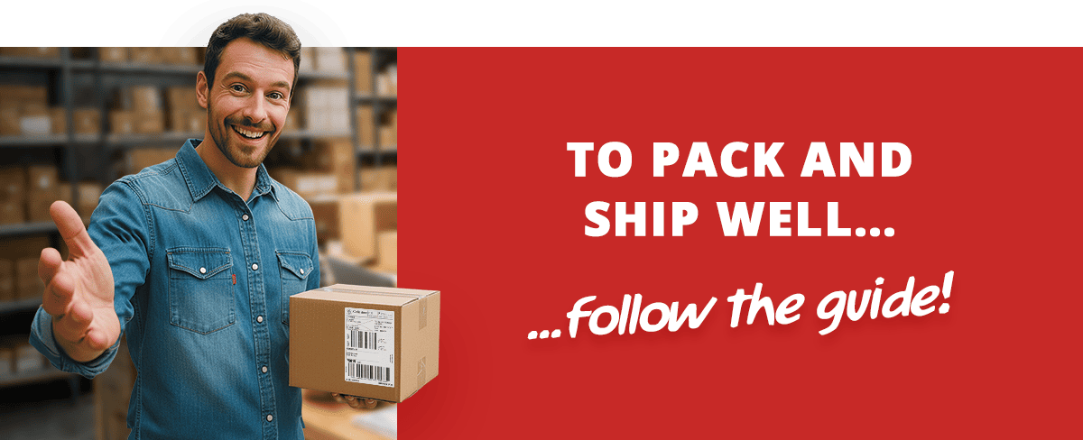 TO PACK AND SHIP WELL, follow the guide!