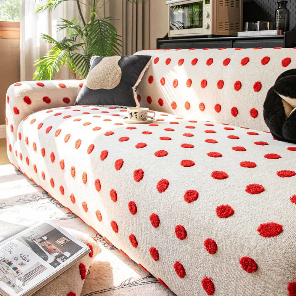  DotPlush Winter Stretch Full-Encasing Sofa Slipcover
