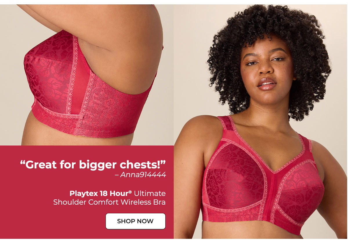 Playtex 18 Hour Ultimate Shoulder Comfort Wireless Bra Playtex 18 Hour Ultimate Shoulder Comfort Wireless Bra