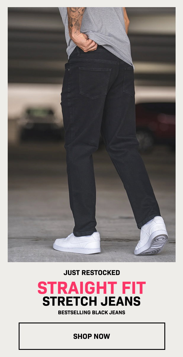 Straight Fit Stretch Jeans