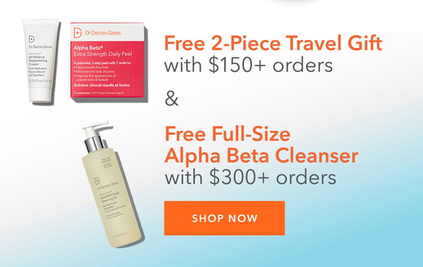 3 Free Gifts With $300+ Orders