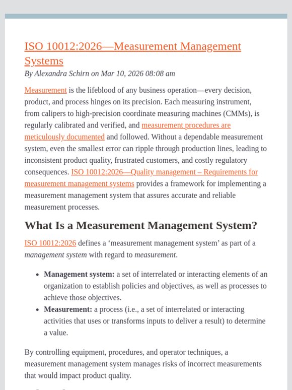 ANSI: New from the ANSI Blog: ISO 10012:2026—Measurement Management ...