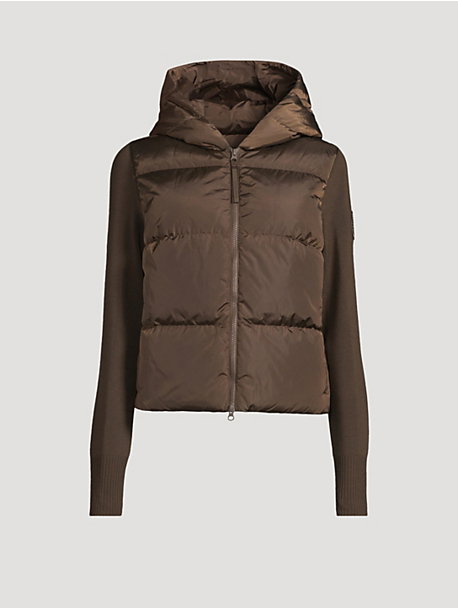 HyBridge® Down And Wool Knit Jacket