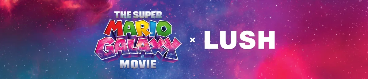 Logo: The Super Mario Galaxy Movie × Lush
