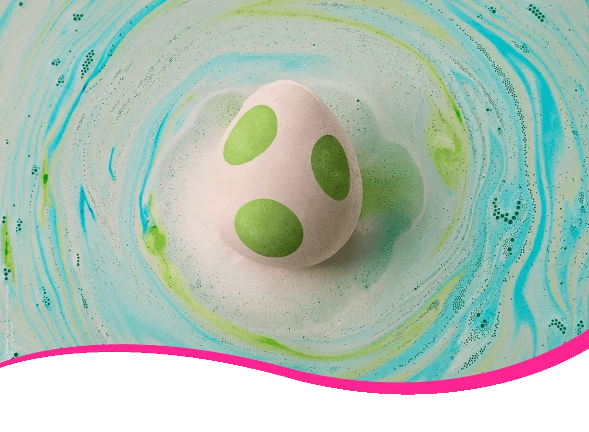 A slide show of products from the The Super Mario Galaxy Movie × Lush collection