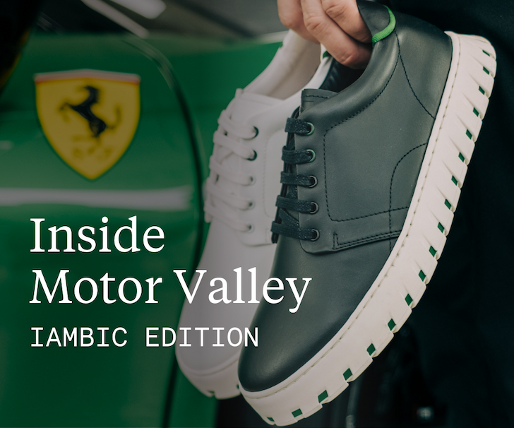 IAMBIC black and white MODEL T shoes