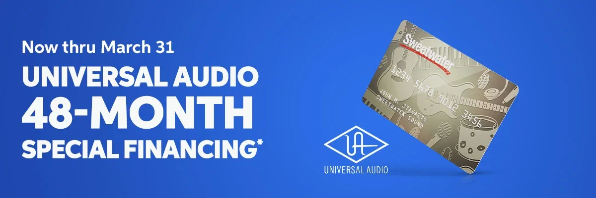 Universal Audio: 48-Month Special Financing* — Now thru Mar. 31