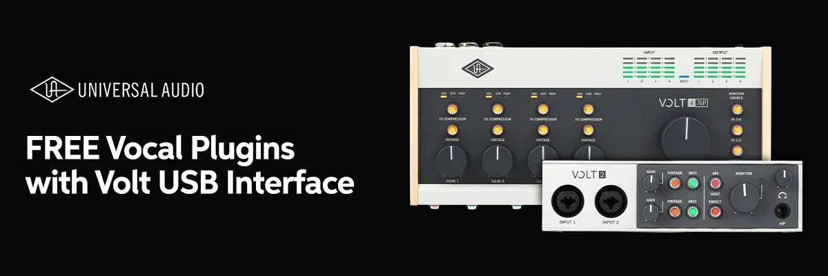 Universal Audio: FREE Vocal Plugins with Volt USB Interface