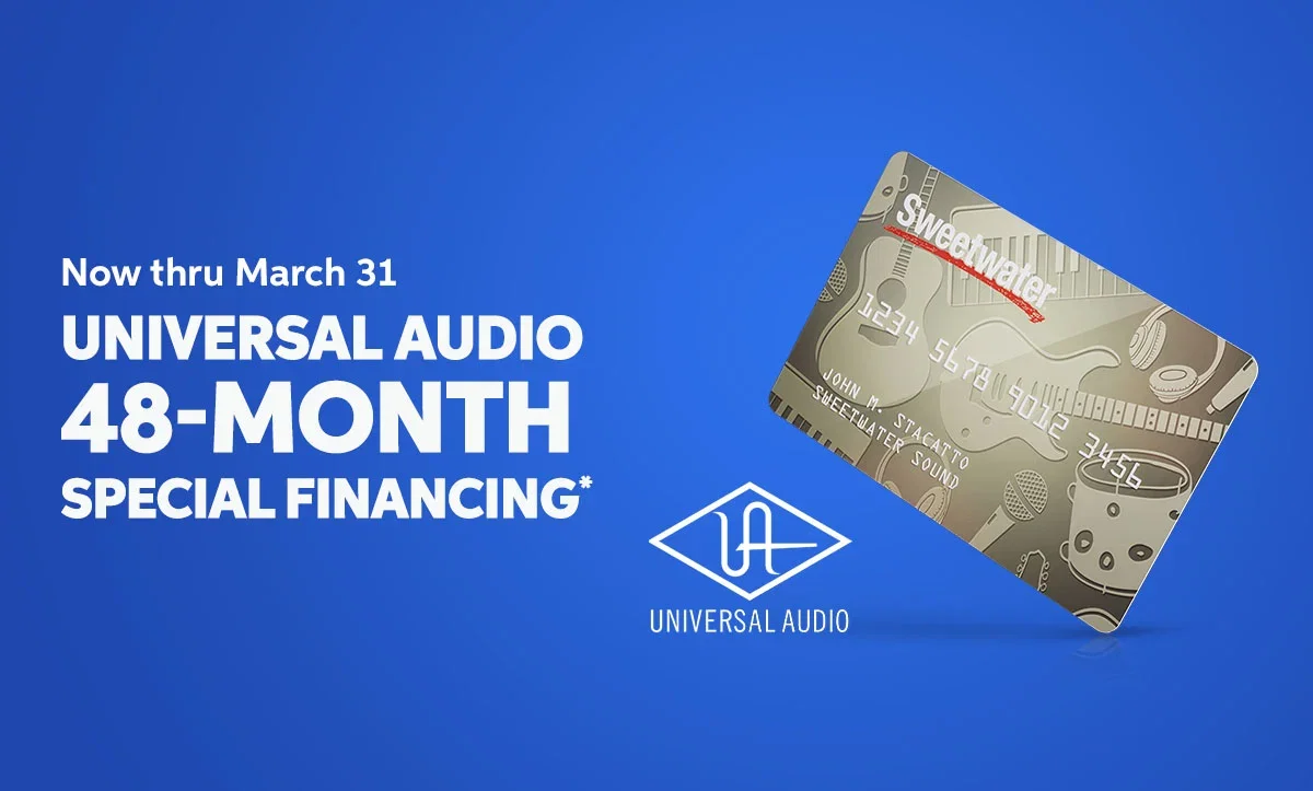 Universal Audio: 48-Month Special Financing* — Now thru Mar. 31