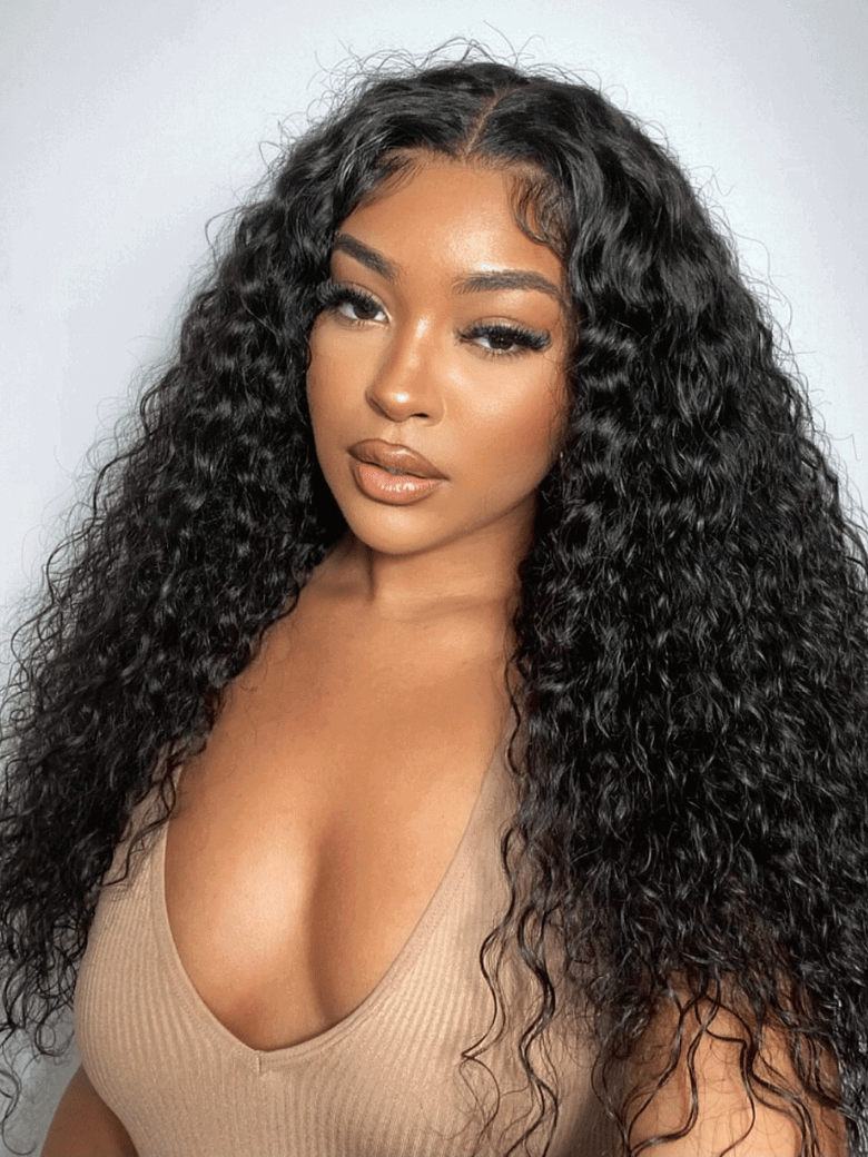 UNice 7x5 Bye-Bye Knots™ & 13x4 Pre-Everything™ Pull And Go Wig Glueless Wet & Wavy Water Wave With Invisi Drawstring With Free Baby Hair