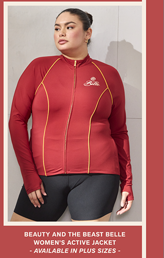 Beauty and the Beast Belle Women's Active Jacket. Available in Plus Sizes