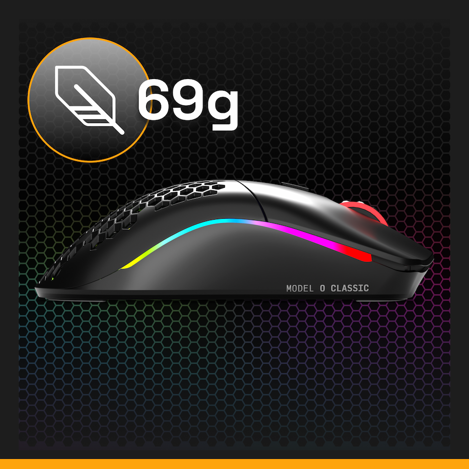 Model O Classic 69g weight 