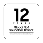 12 years Global No.1 Soundbar Brand