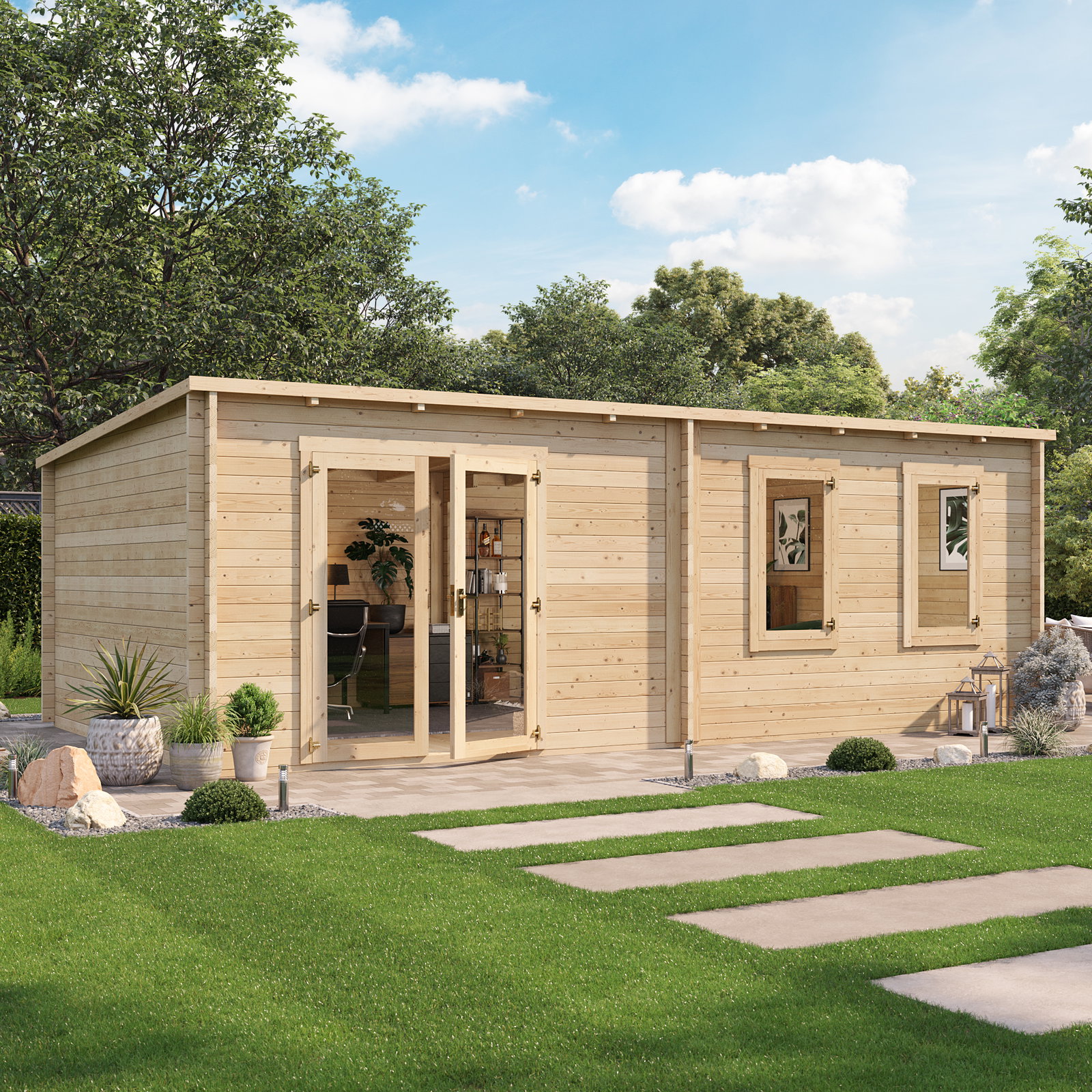 Image of BillyOh Fraya Max Pent Log Cabin