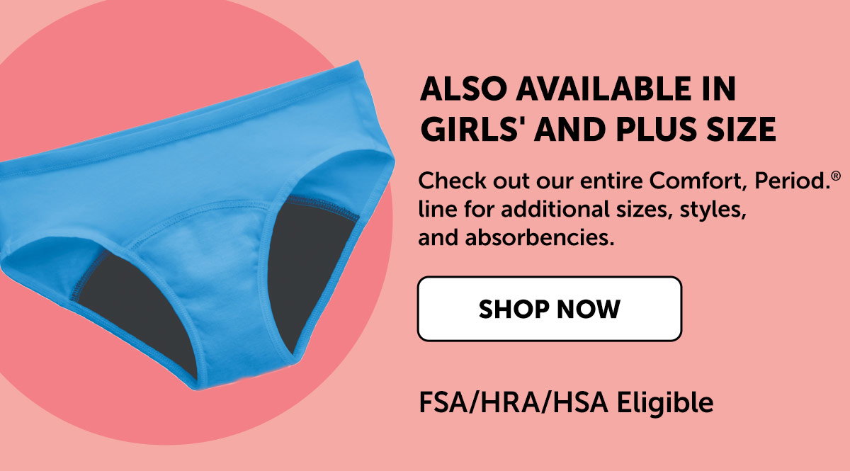 Shop All Comfort, Period. Underwear