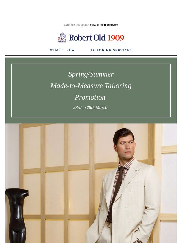 Made-to-measure Event Invite 23rd -28th March  - Curate your Summer outfits...!