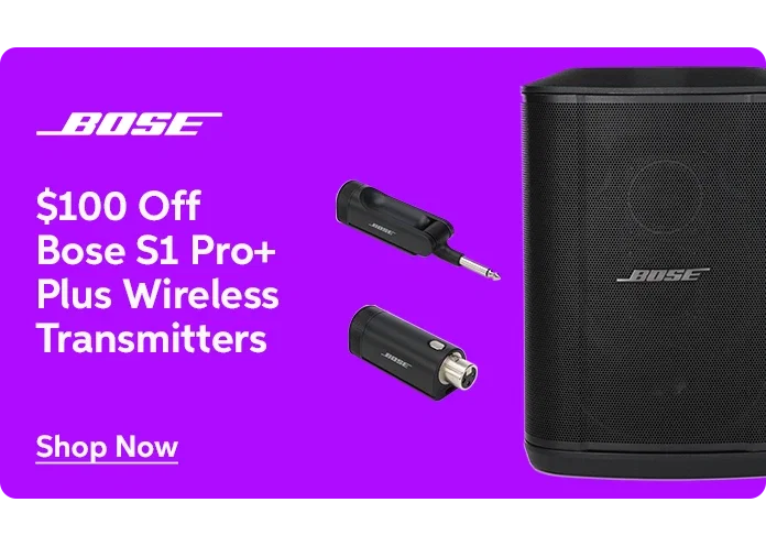 $100 Off Bose S1 Pro+ Plus Wireless Transmitters