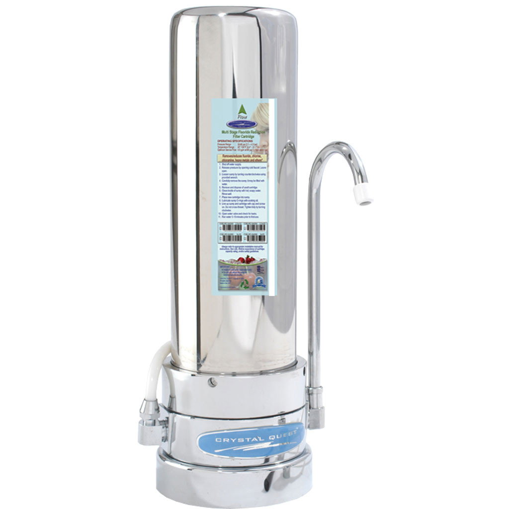 Image of Stainless Steel Countertop Single Fluoride Multi PLUS Filter