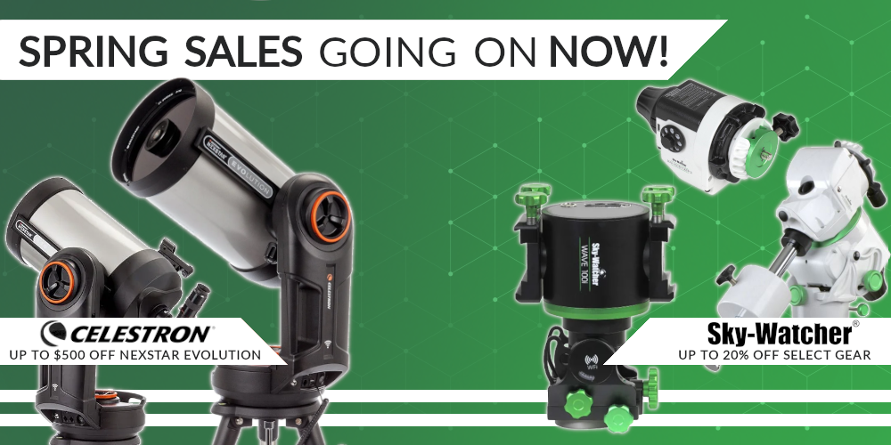 Celestron and Sky-Watcher Spring Sales
