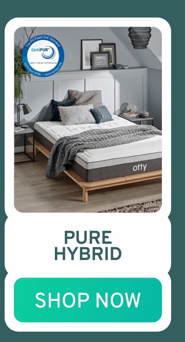 OTTY Pure Hybrid Bamboo Mattress with Charcoal