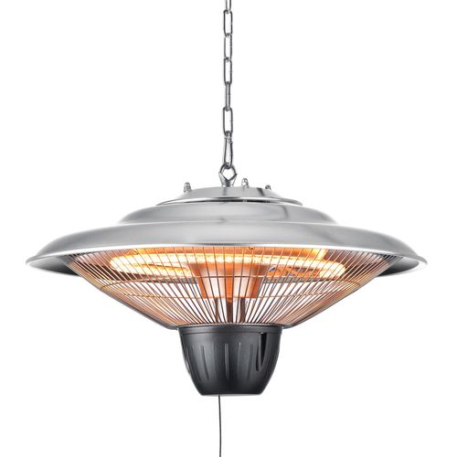 1500 Watt Halogen Pendant Outdoor Heater - Silver