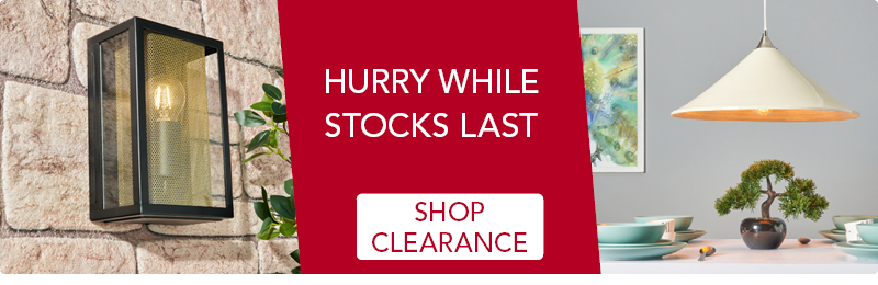 Hurry while stocks last. Shop clearance.