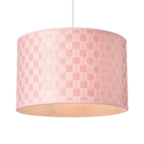 Sovin Woven Easy to Fit Drum Shade - Pink