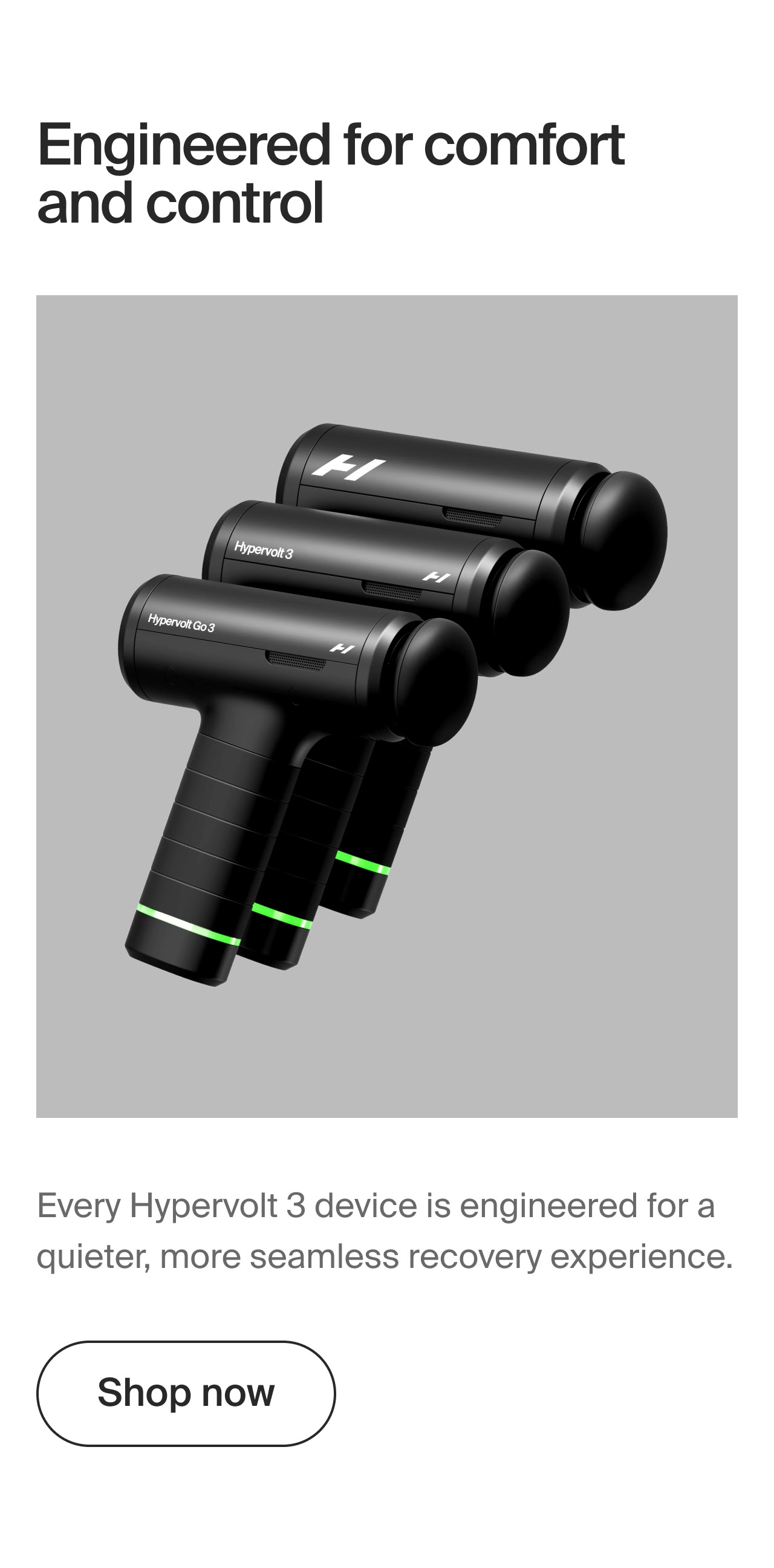 Engineered for comfort and control