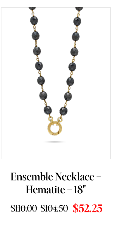 Waxing Poetic | Ensemble Necklace - Hematite - 18"