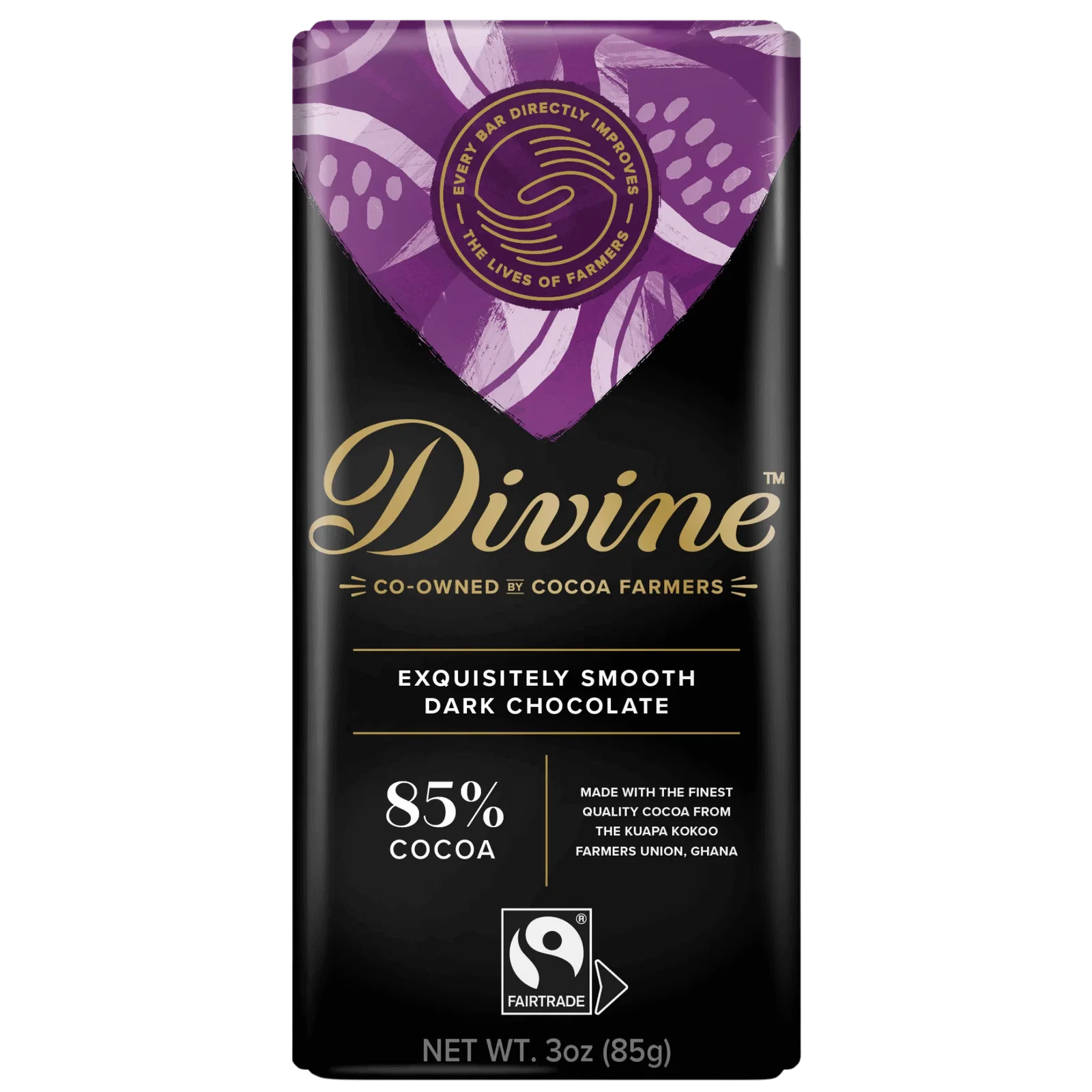 Image of 85% Dark Chocolate Sharing Bar, 3 oz.
