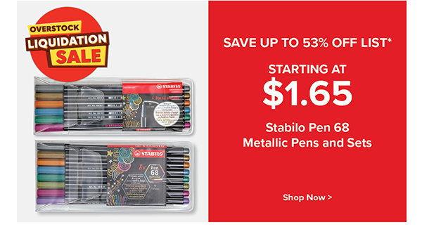 Stabilo Pen 68 Metallic Pens and Sets