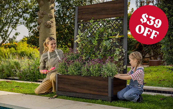 Rhumbos 26 Gallon Privacy Screen Planter
