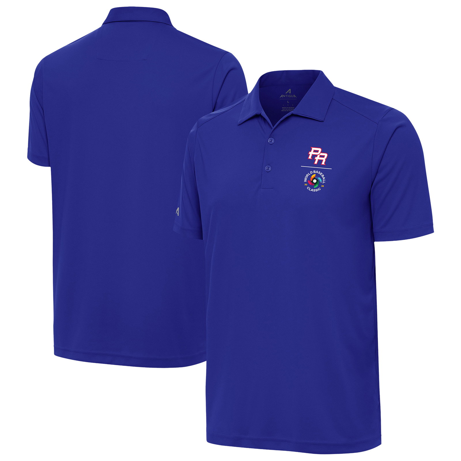 Antigua Puerto Rico Baseball Royal 2026 World Baseball Classic Tribute Polo