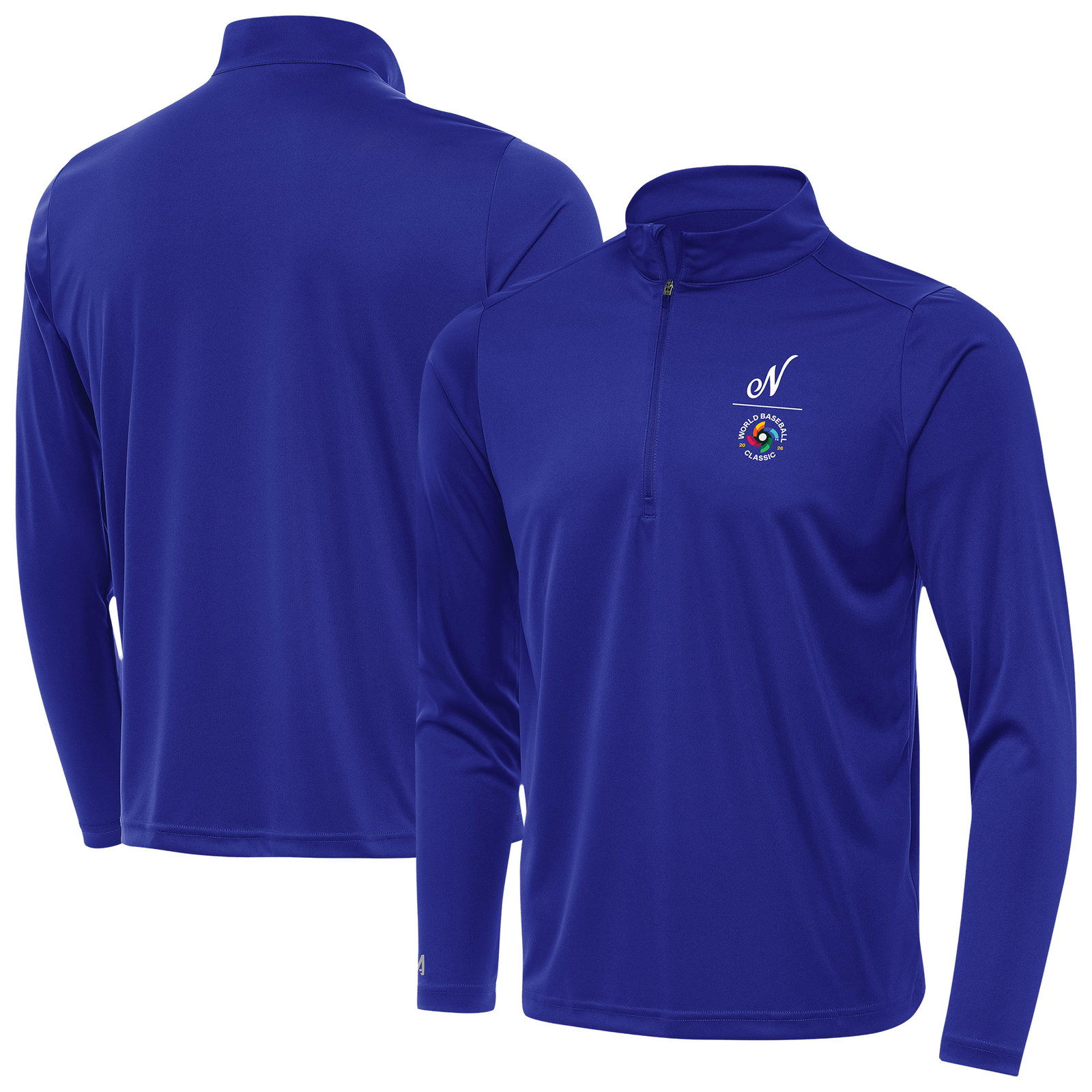Antigua Nicaragua Baseball Royal Direct to Film Tribute Quarter-Zip Pullover