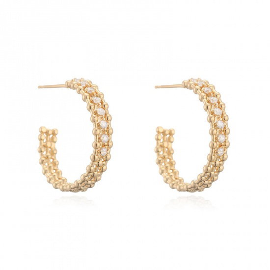Brass Stud Earrings