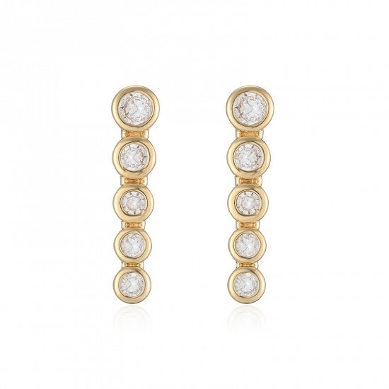 Brass Stud Earrings
