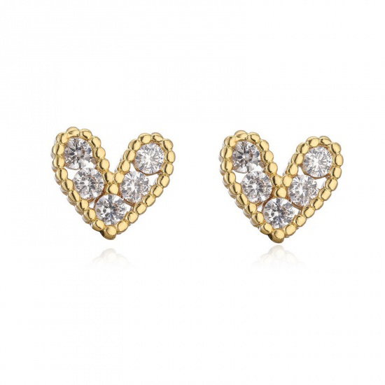 Brass Stud Earrings