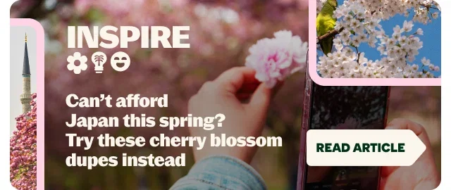 INSPIRE
Can't afford Japan this spring? Try these cherry blossom dupes instead
READ ARTICLE