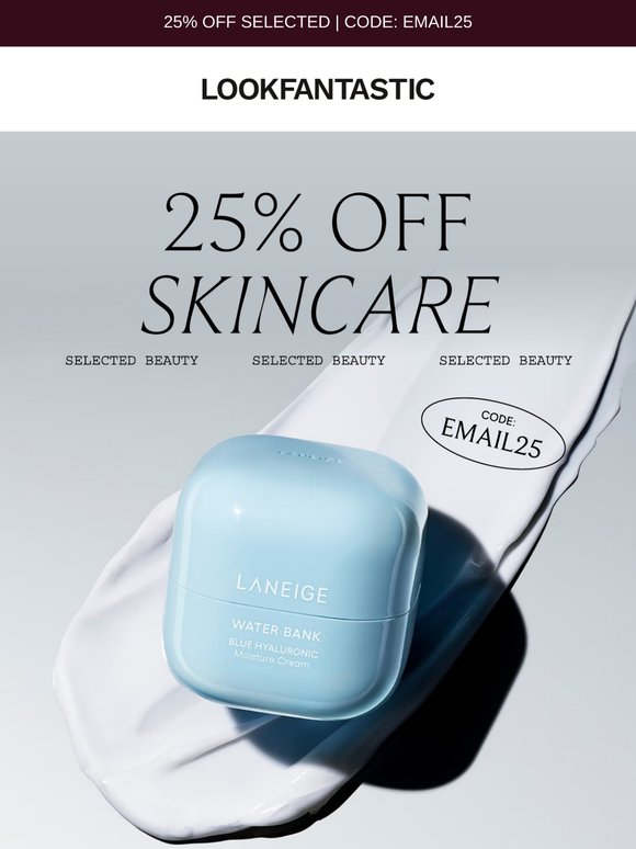 25% Off Skincare