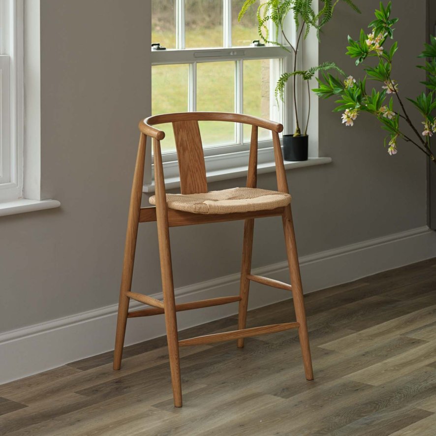 Long Island Bar Stool - Natural