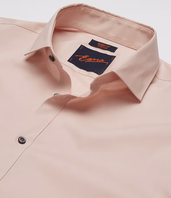 Egara Skinny Fit Solid Dress Shirt