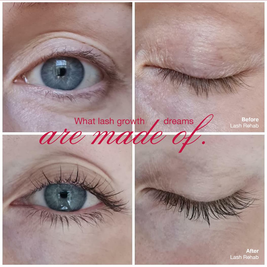 All natural from using our Ultimate Lash Bundle nightly