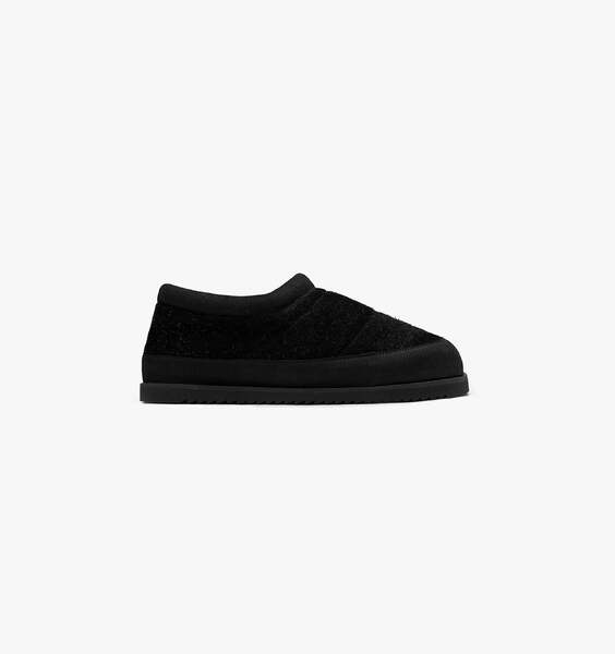 Winter Mule Hairy Suede - Black