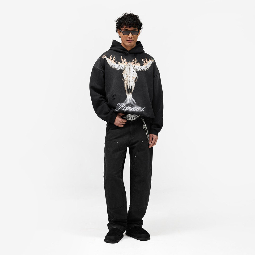 SS26 Look 1 - Centred around the British Cowboys Hoodie