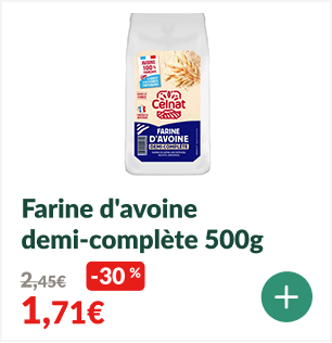 -30% sur la Farine d'avoine demi complète bio 500g