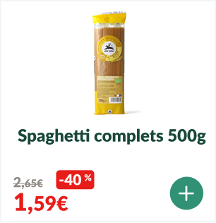 -40% sur les Spaghetti Complets 500g